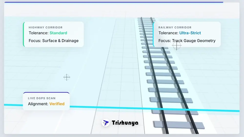 Railway Corridor Survey Track Alignment