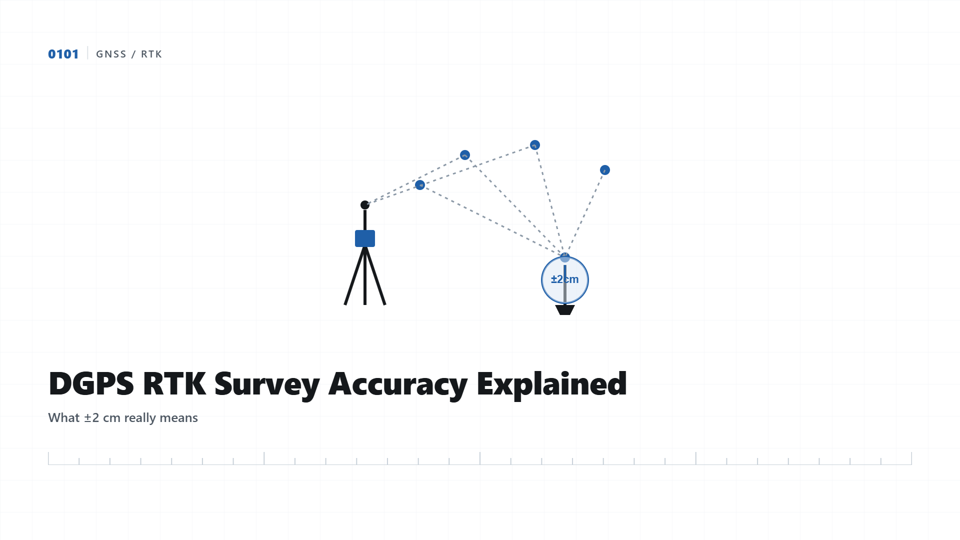 DGPS RTK Survey Accuracy Explained: What ±2cm Really Means
