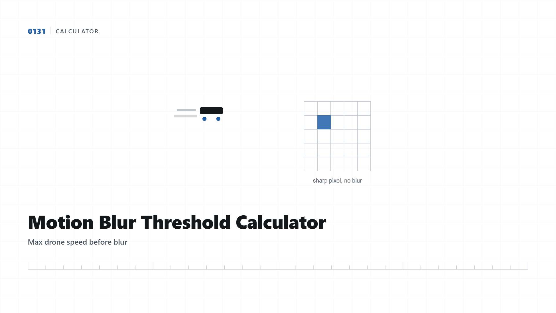 Motion Blur Threshold Calculator: Max Drone Speed for Sharp Survey Photos