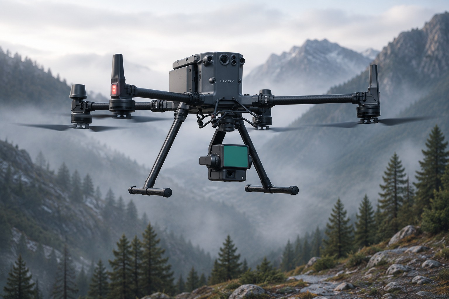 LiDAR drone unit, illustrative image