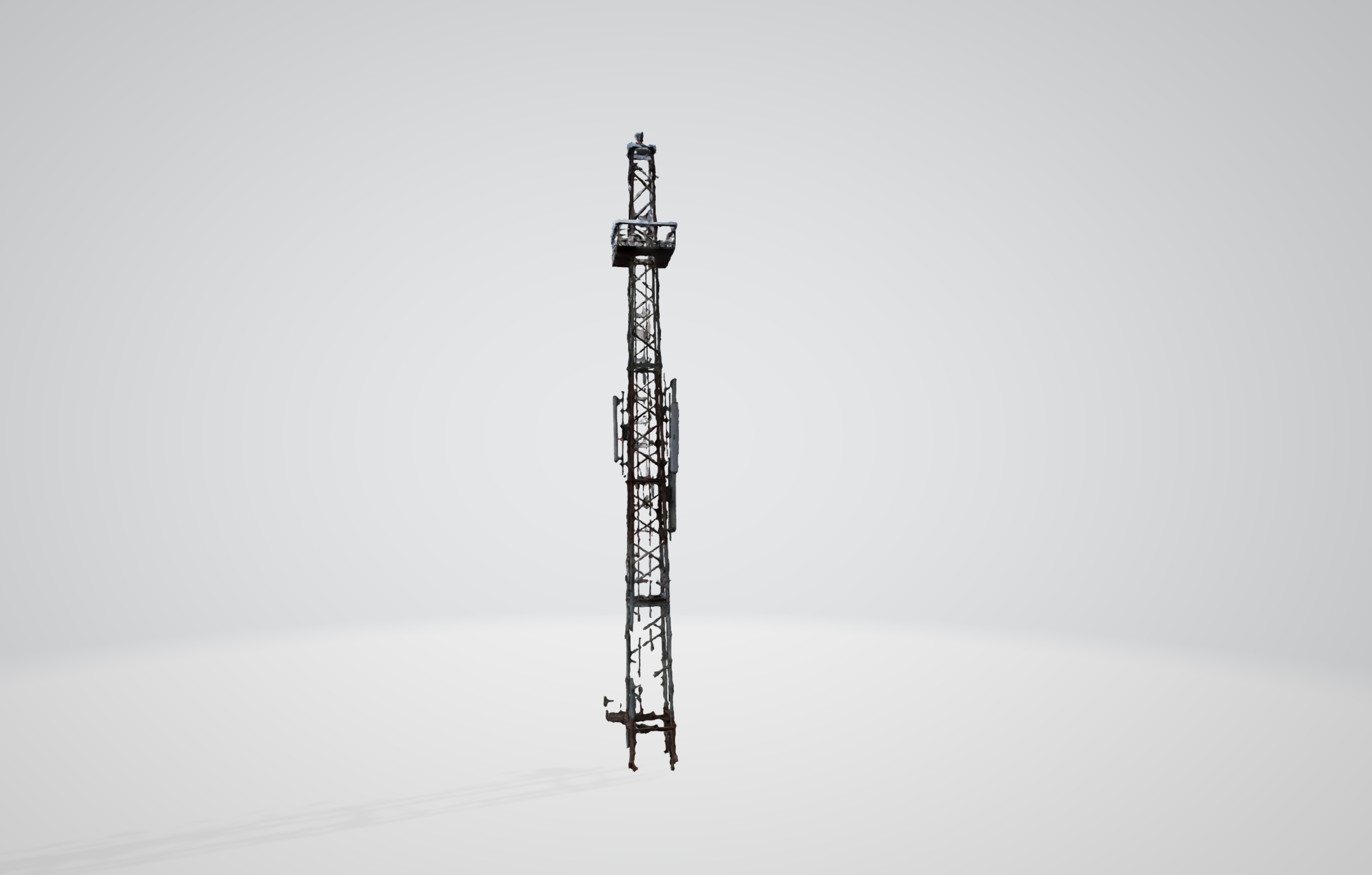 3D model of a mobile tower generated from drone scan data