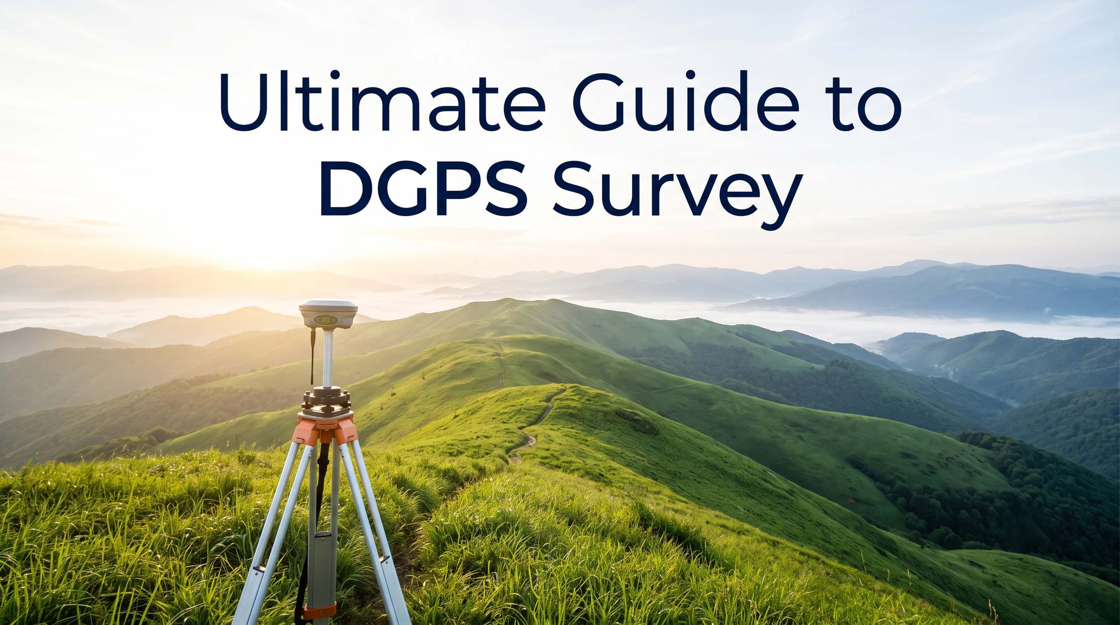 DGPS survey guide cover showing base station and rover setup for differential GPS surveying