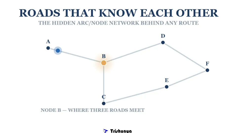 The Arc/Node Model: How GIS Knows What Connects to What