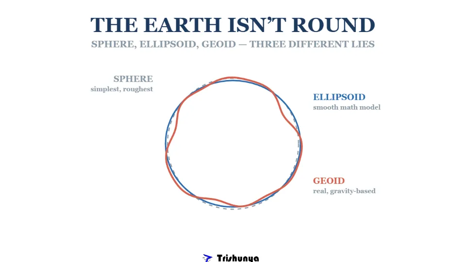 Geoid vs Ellipsoid: The Earth Isn't Actually Round