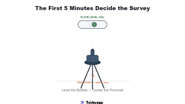 The Art of Leveling a Total Station Perfectly