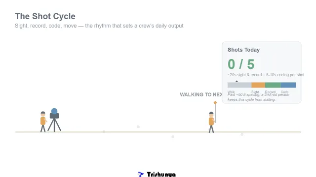 A Day in the Life of a Survey Crew: The Real Productivity Numbers