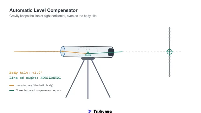 Inside the Automatic Level: How Gravity Does the Leveling