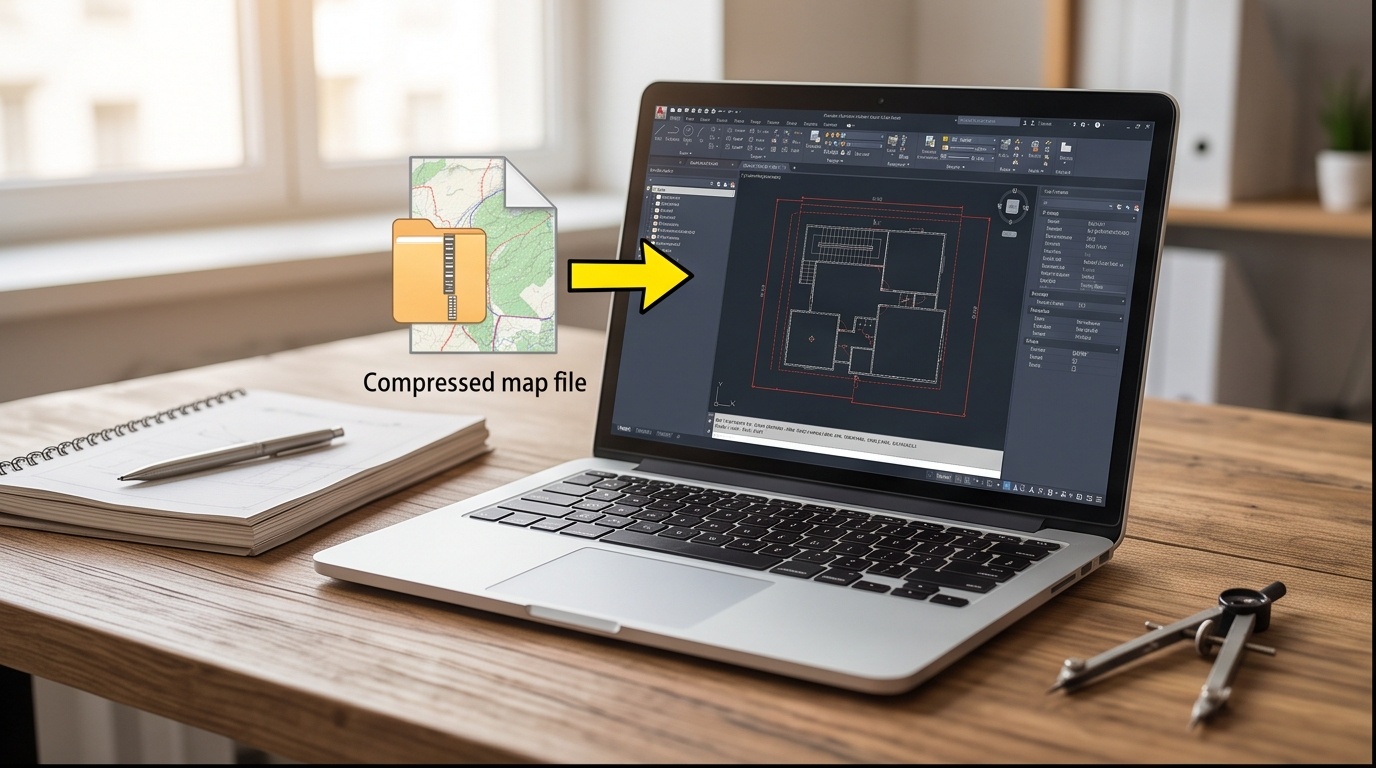 KMZ to DXF Converter: Unzip Google Earth Data for CAD
