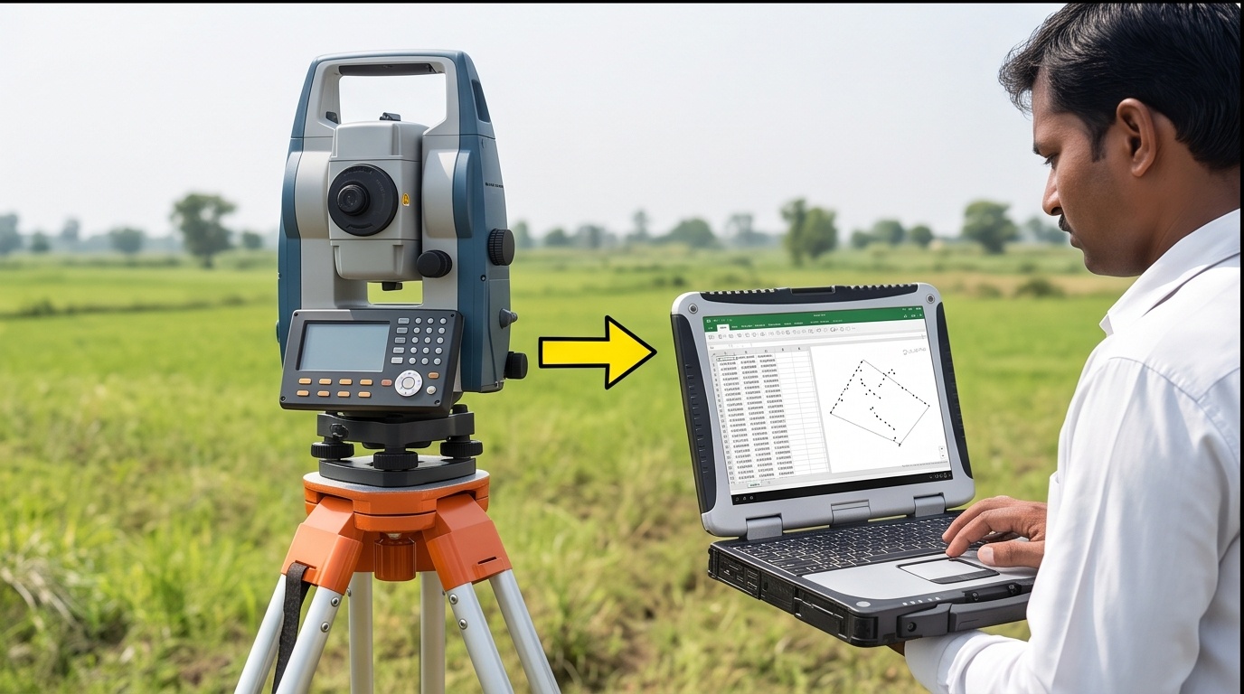 CSV to DXF Converter: Total Station Points to CAD