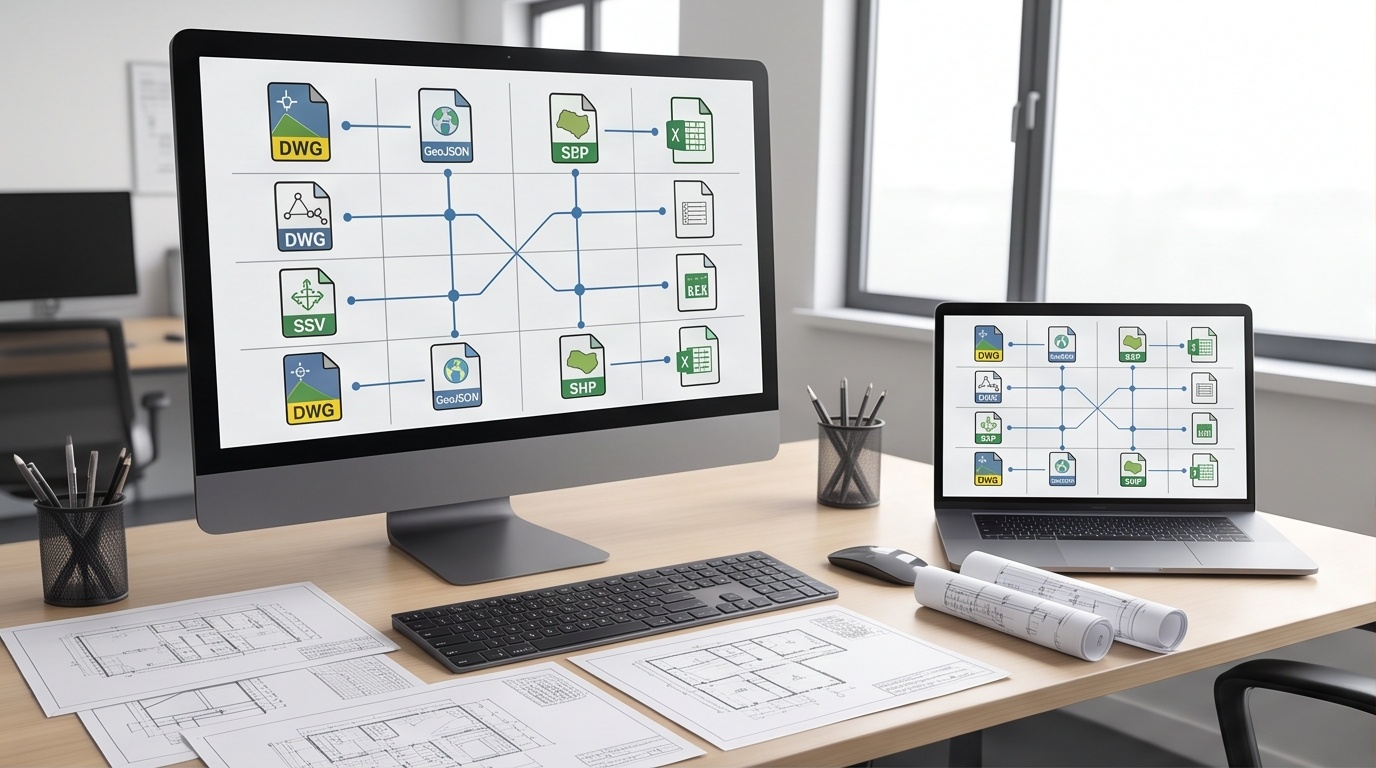 Survey File Format Compatibility Matrix: DWG to GeoJSON
