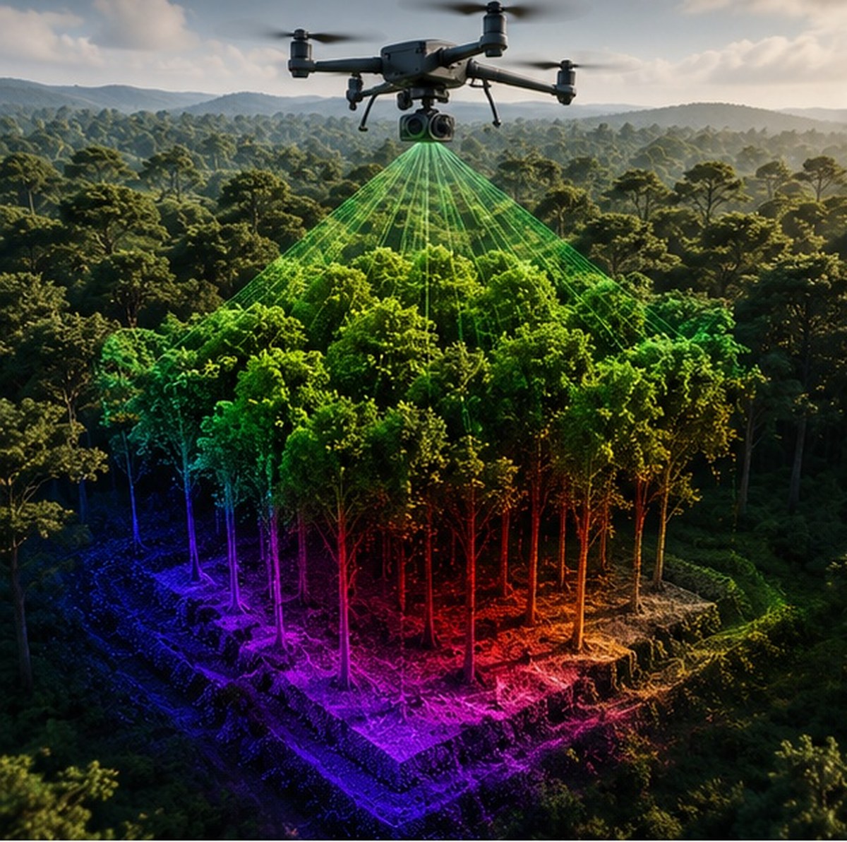 How LiDAR Sees Through Trees to Map the Ground