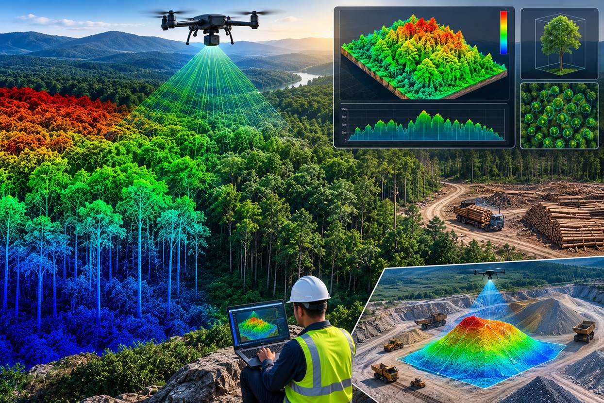 LiDAR for Forestry: Measuring Timber Volume Precisely