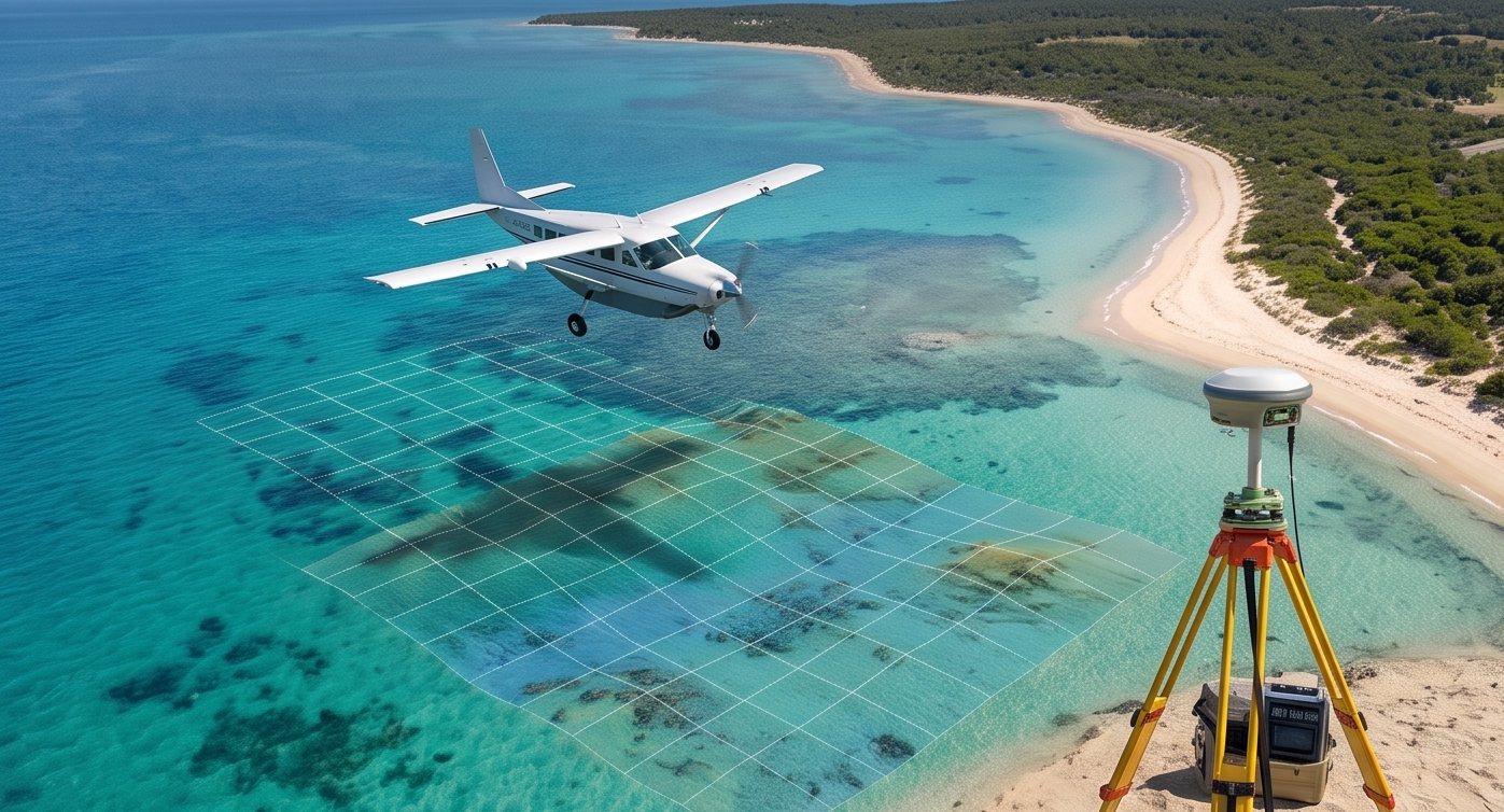 Airborne LiDAR Bathymetry: Mapping Water From the Sky