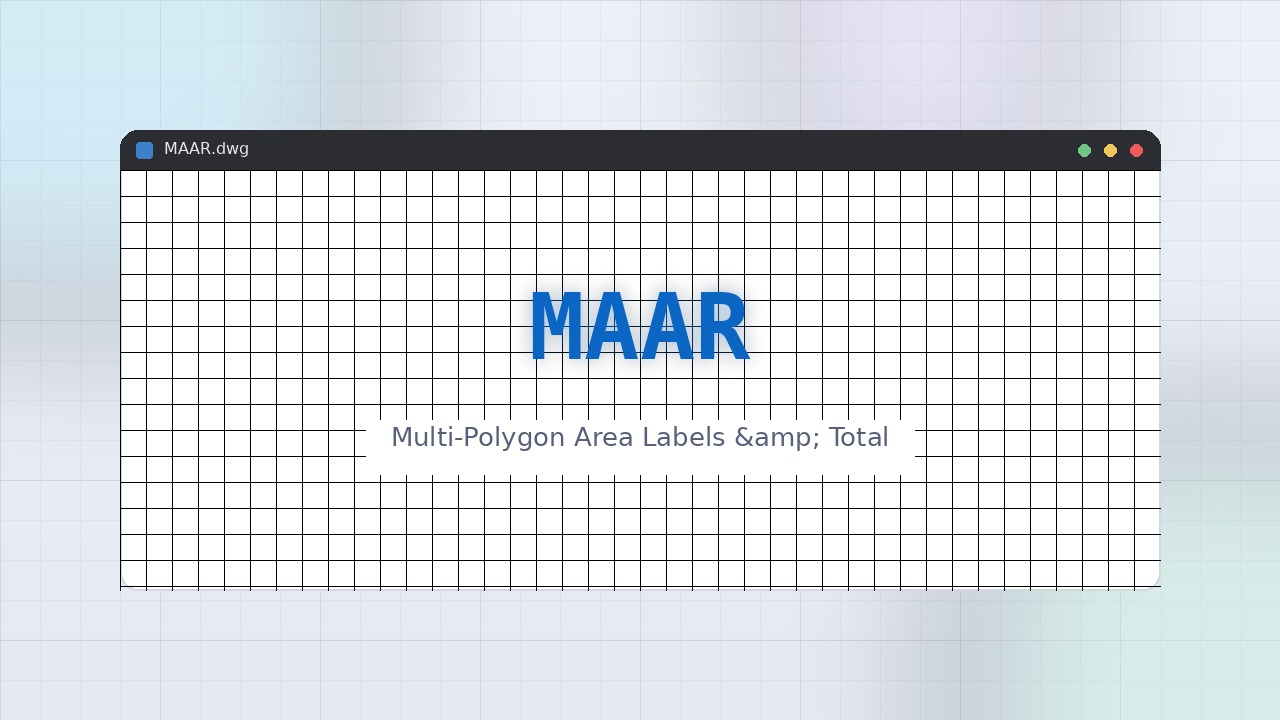 MAAR LISP: Multi-Polygon Area Labels &amp; Total Free Download