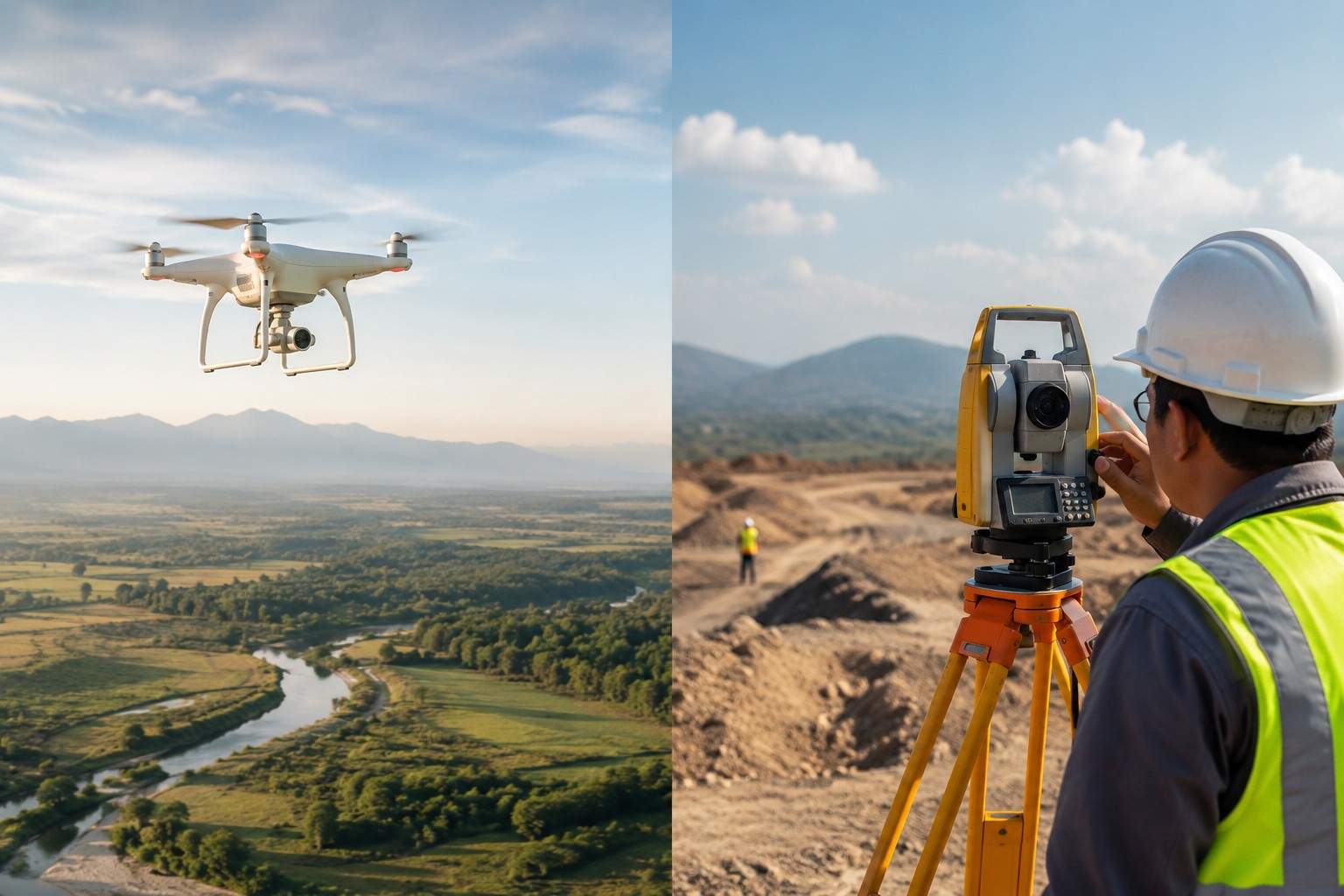 How Accurate is Drone Survey Compared to Total Station?