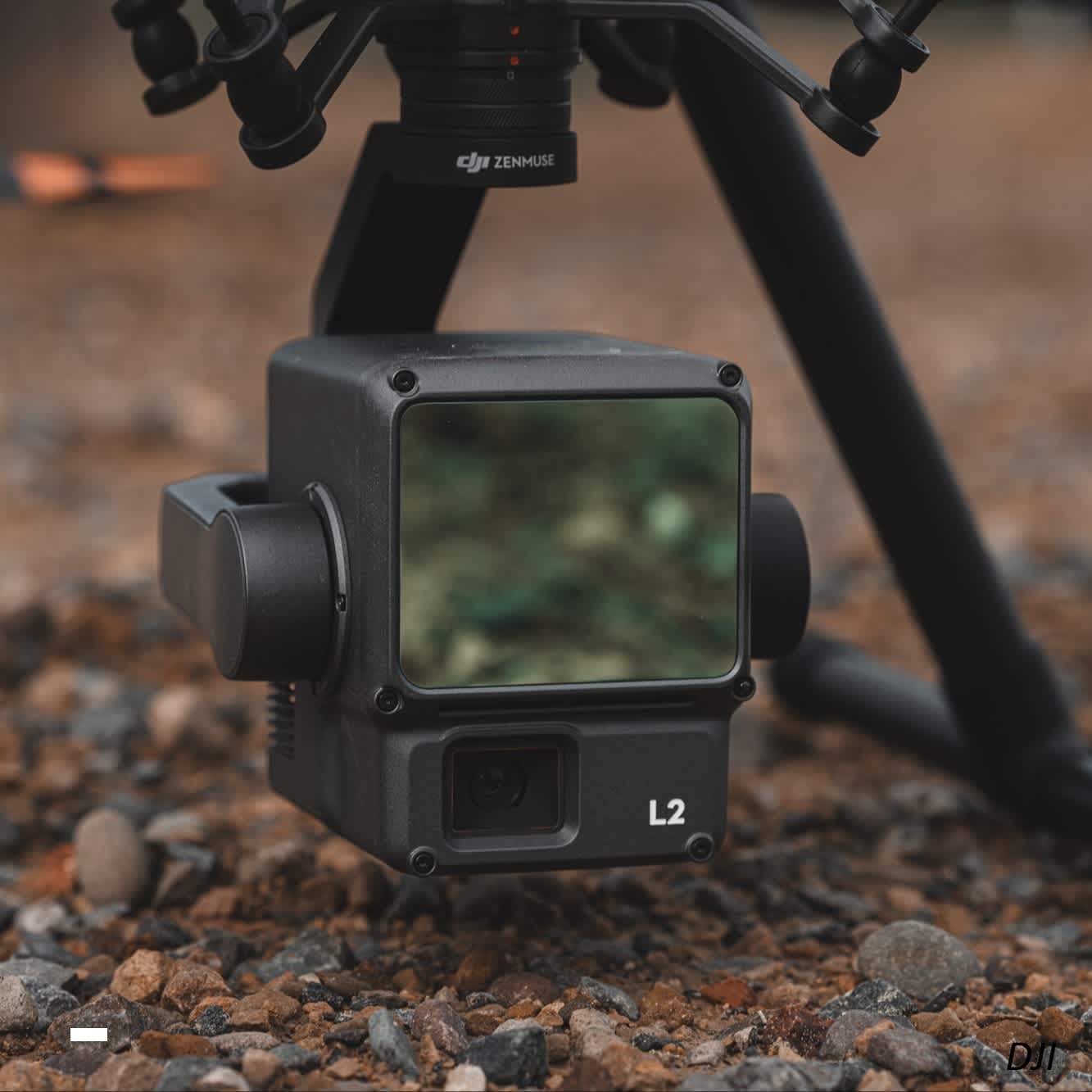 LiDAR sensor mounted on drone for aerial survey in India
