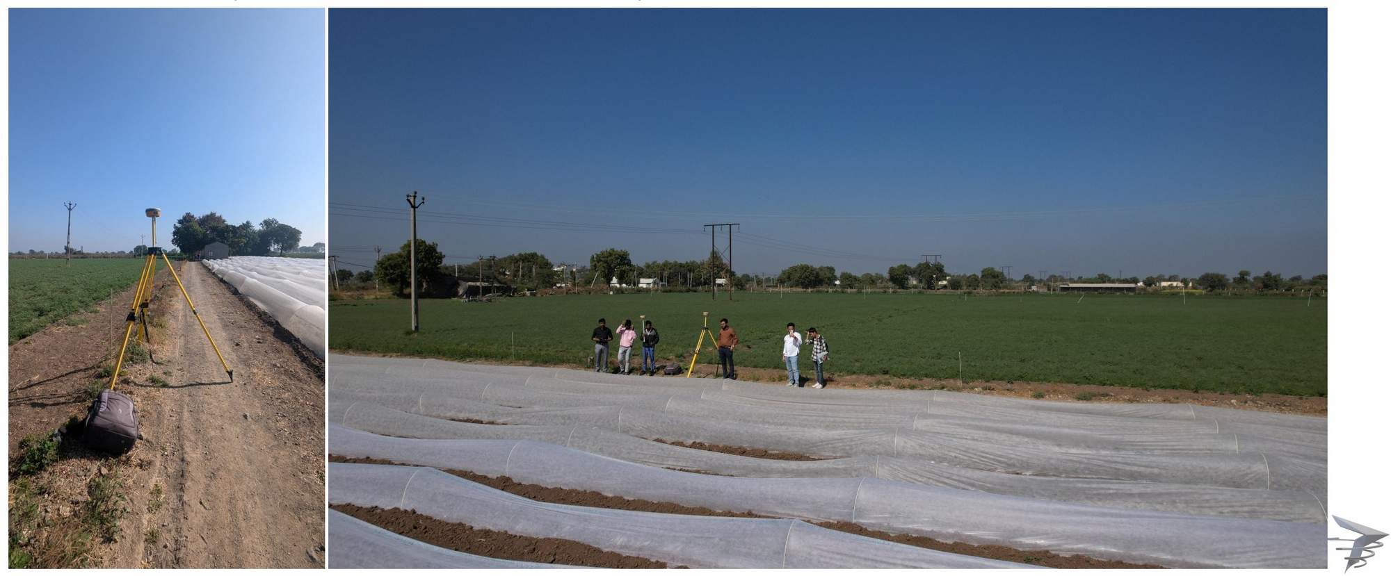 Trishunya survey team mobilizing for drone survey project in India