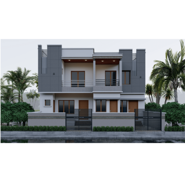 rowhouse architectural design - Amreli